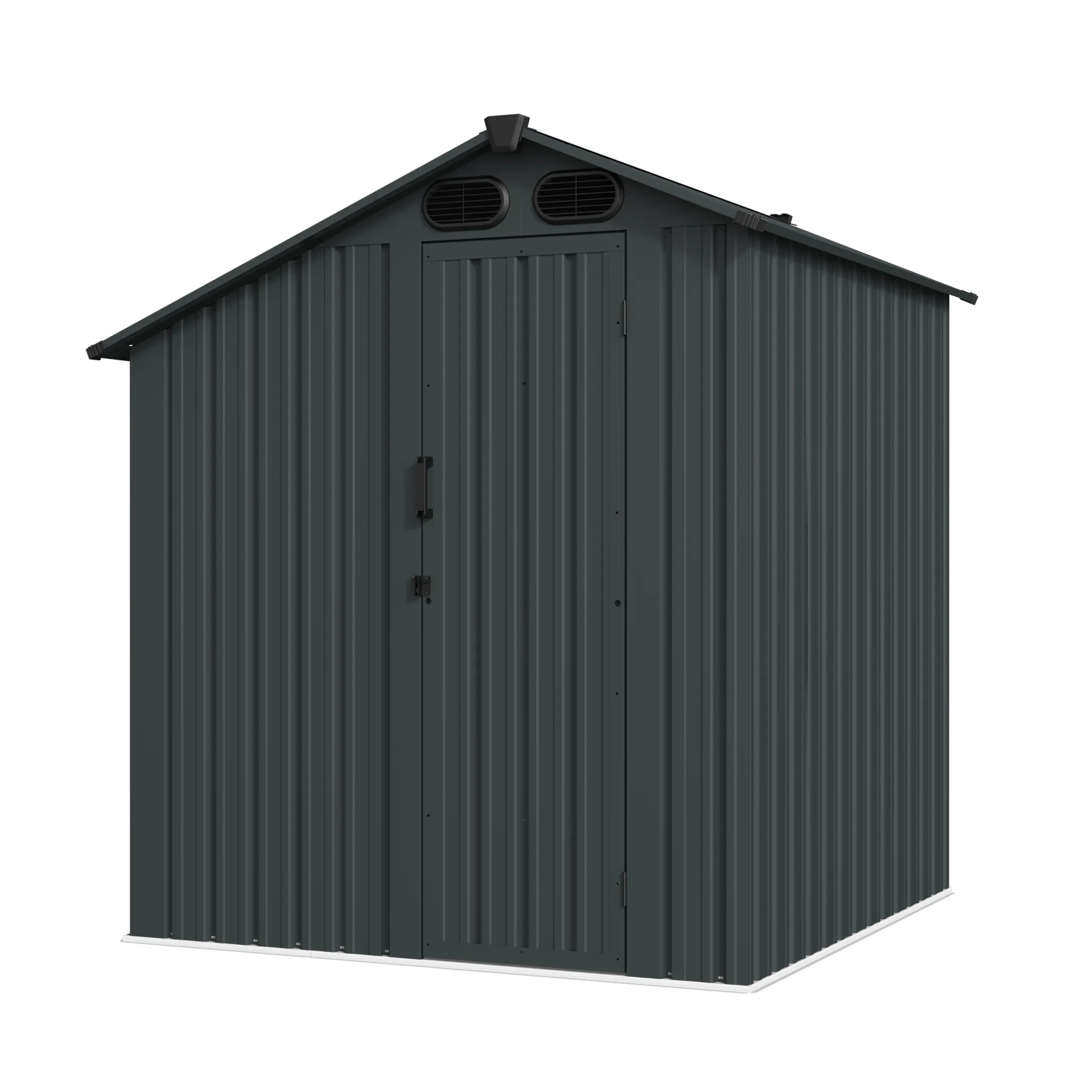 6 x 6 ft Special-Shaped Gable Roof Metal Storage Shed | KS 3 6x6-ft-special-shaped-gable-roof-metal-storage-shed-ks-product-3