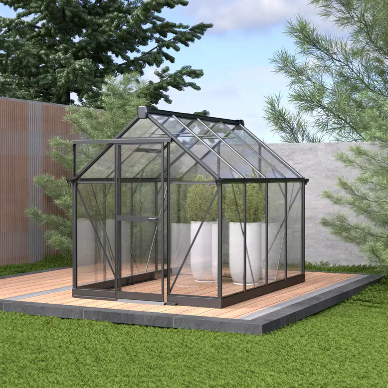6x8-ft-aluminium-gable-roof-greenhouse-with-glass-panels-s-series-scene-2
