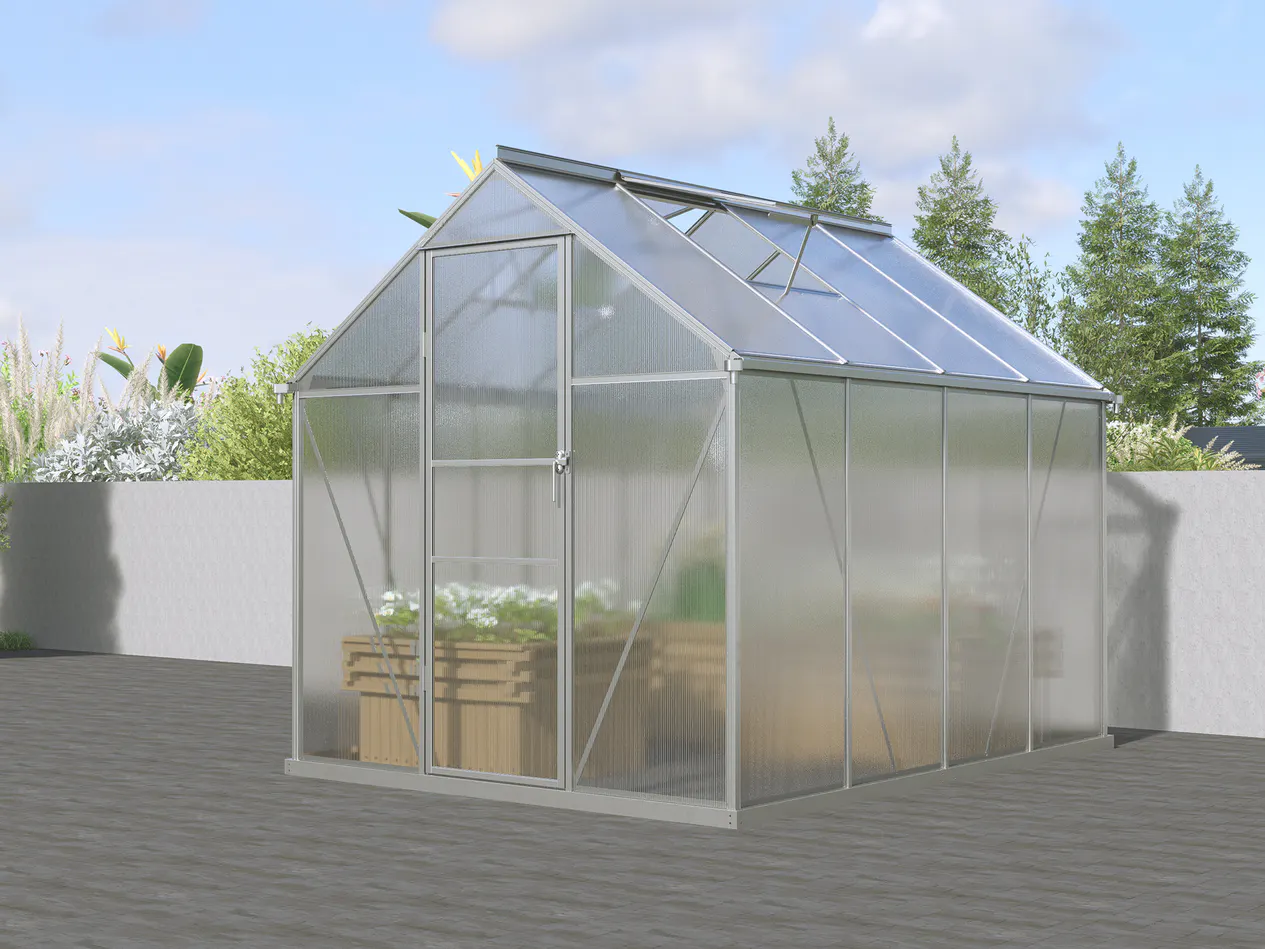 6x8-ft-aluminium-gable-roof-greenhouse-with-polycarbonate-panels-s-series-scene-5