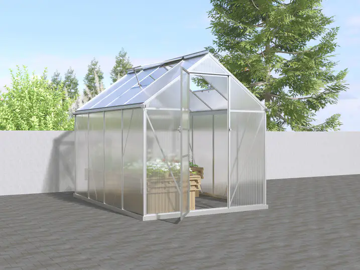 6x8-ft-aluminium-gable-roof-greenhouse-with-polycarbonate-panels-s-series-scene-6