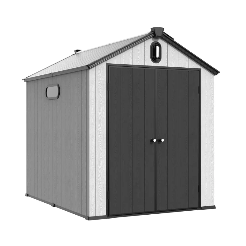 6 x 8 ft Gable Roof Resin Storage Shed | KC 12 6x8-ft-gable-roof-resin-storage-shed-kc-product-1