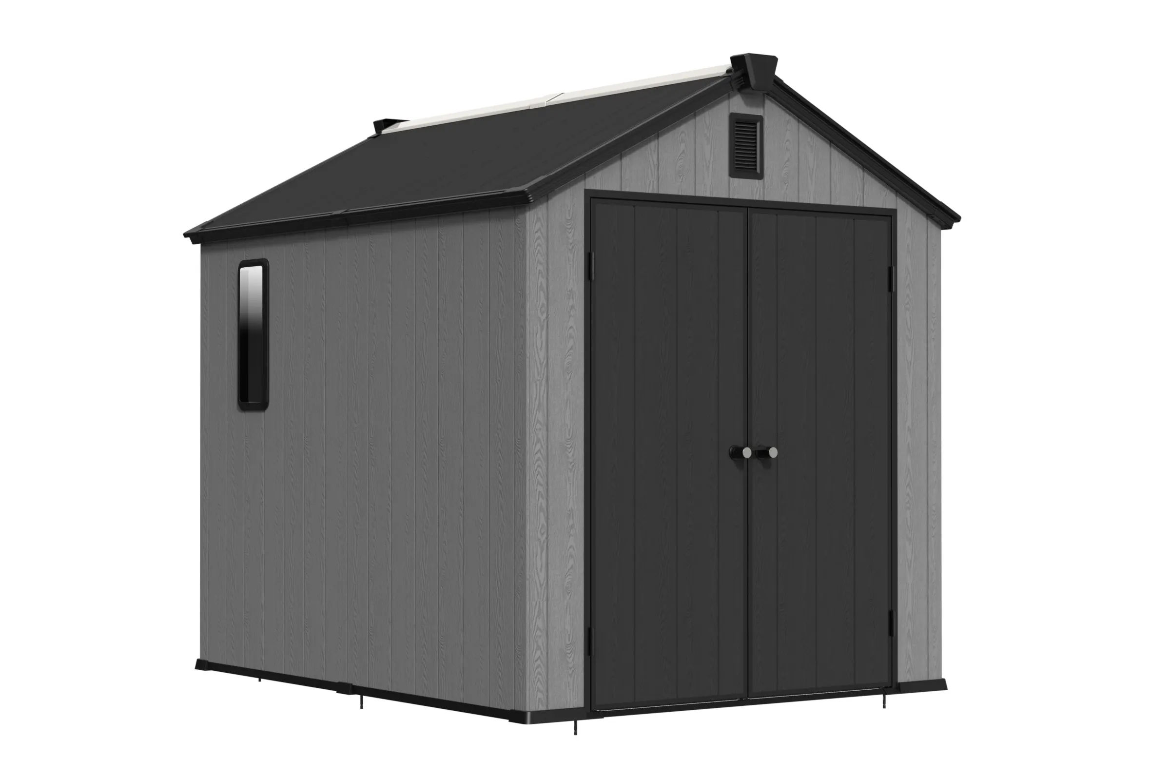 6 x 8 ft Gable Roof Resin Storage Shed | KF 2 6x8-ft-gable-roof-resin-storage-shed-kf-product-2