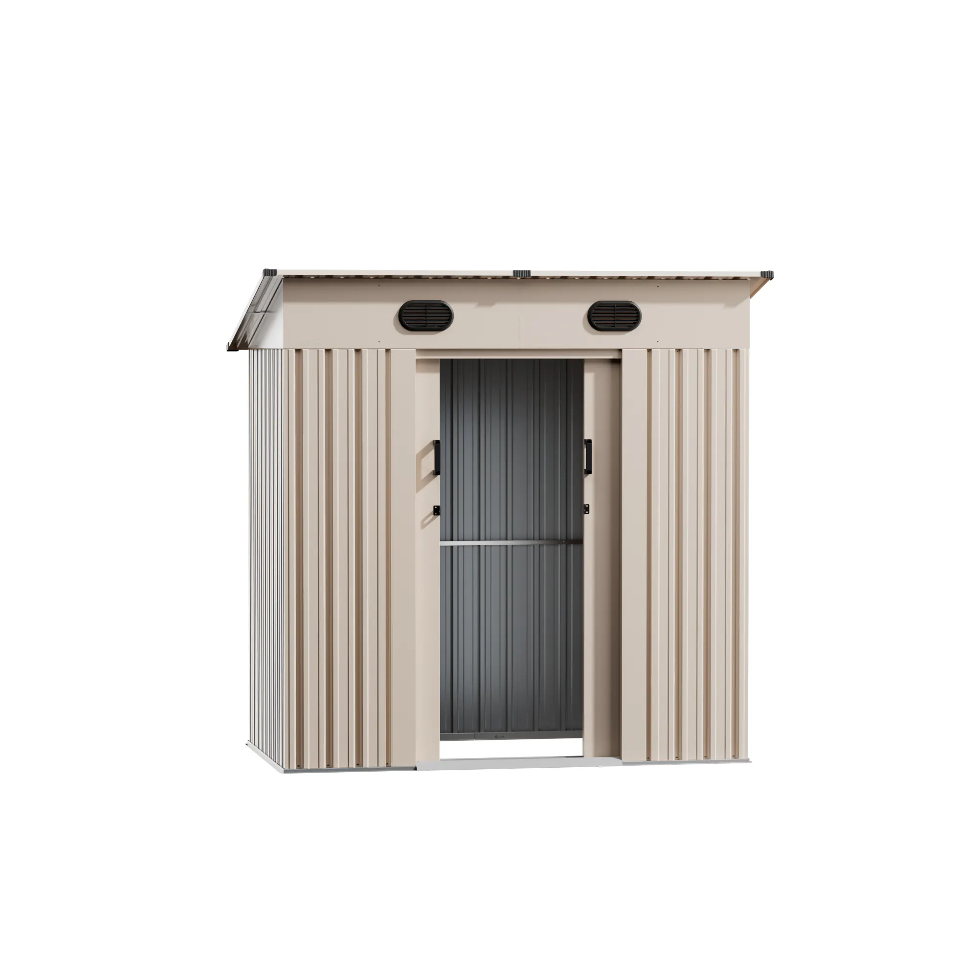 7 x 4 ft Pent Roof Metal Storage Shed | KS 1 7x4-ft-pent-roof-metal-storage-shed-ks-product-1