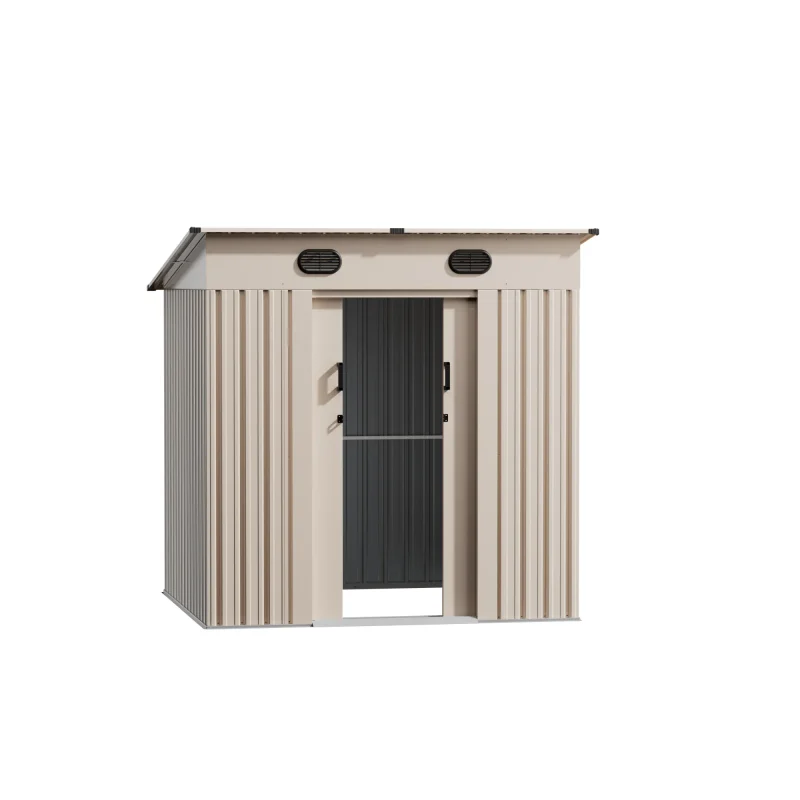 7 x 6 ft Pent Roof Metal Storage Shed | KS 3 7x6-ft-pent-roof-metal-storage-shed-ks-product-1