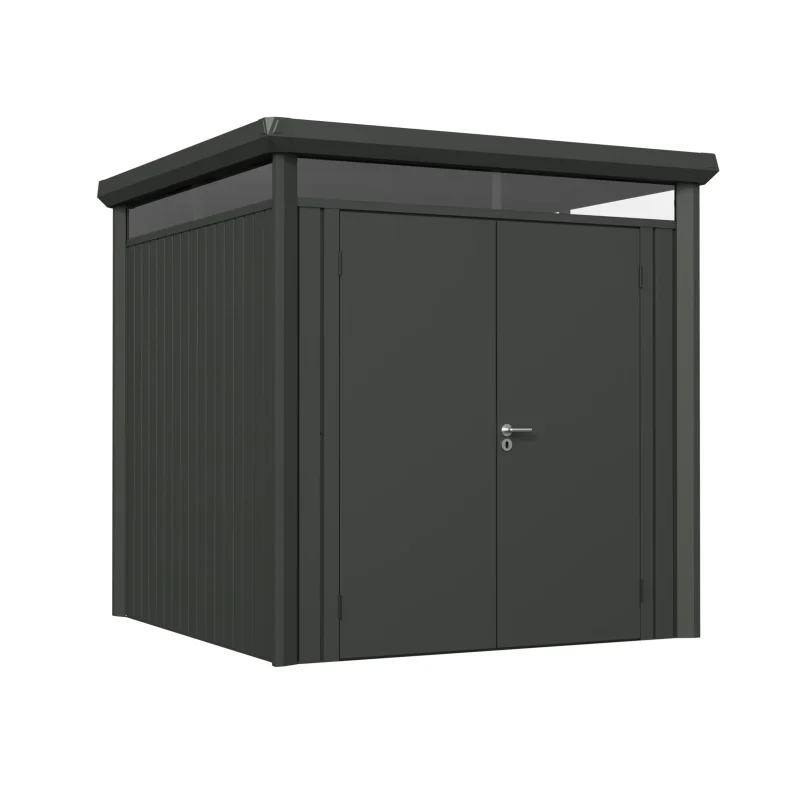 7 x 7 ft Flat Roof Metal Storage Shed | Vertex 5 7x7-ft-flat-roof-metal-storage-shed-vertex-product-1