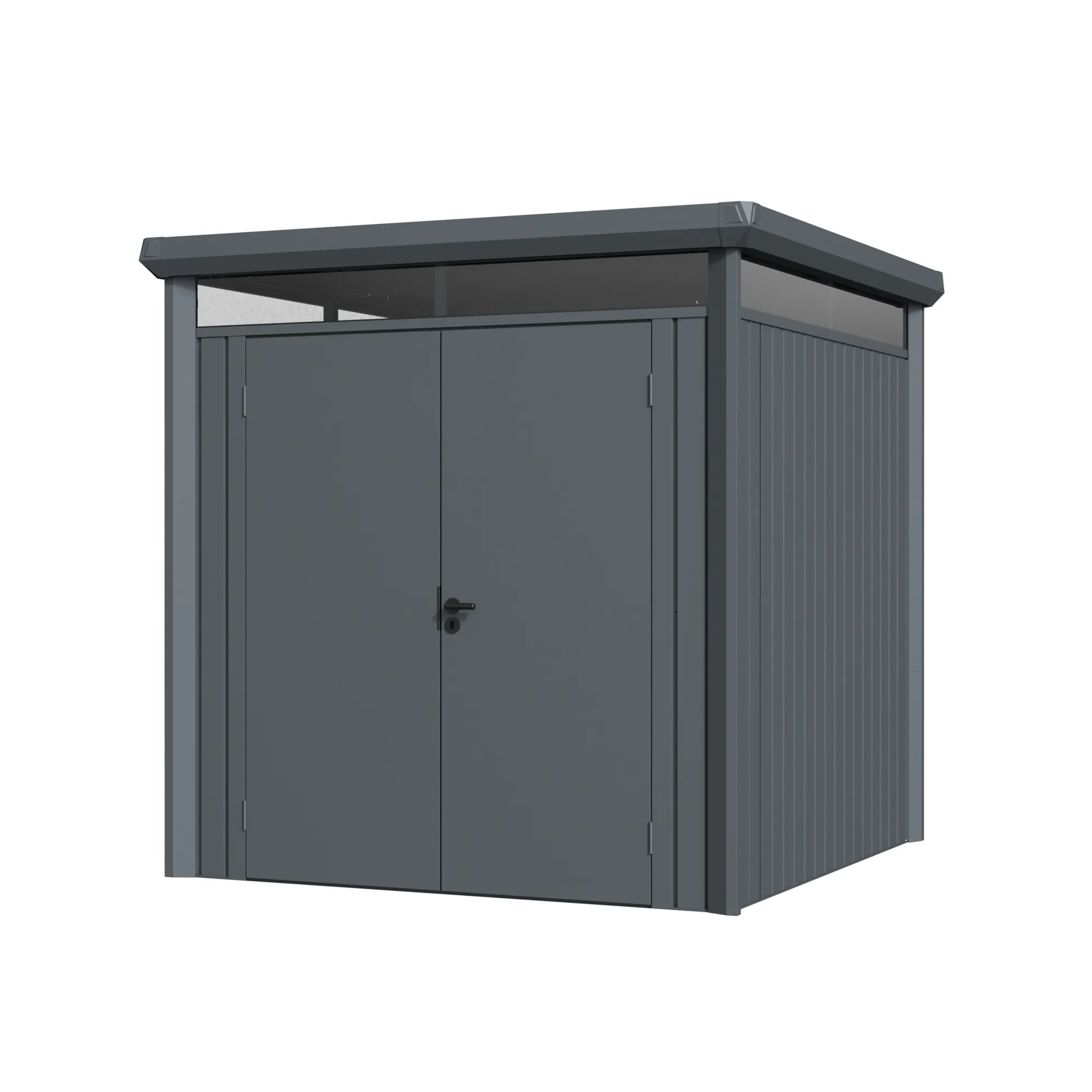 7 x 7 ft Flat Roof Metal Storage Shed | Vertex 2 7x7-ft-flat-roof-metal-storage-shed-vertex-product-2