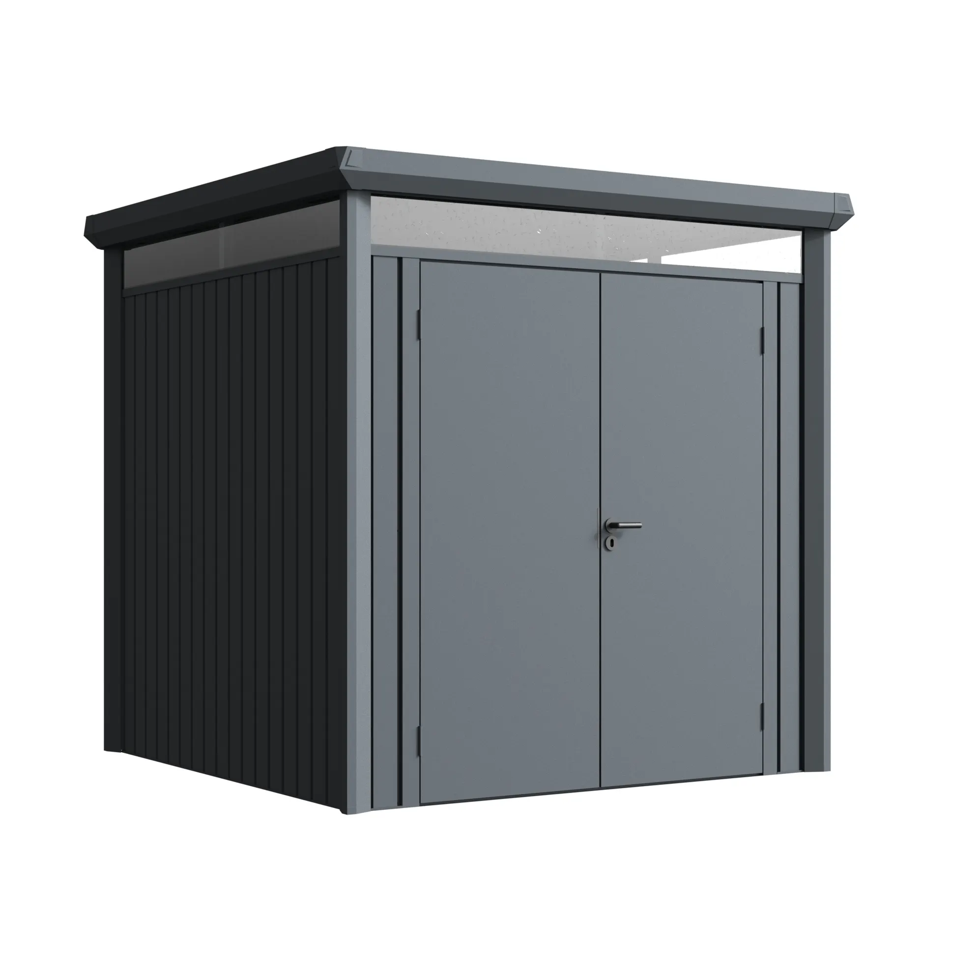7 x 7 ft Flat Roof Metal Storage Shed | Vertex 4 7x7-ft-flat-roof-metal-storage-shed-vertex-product-4