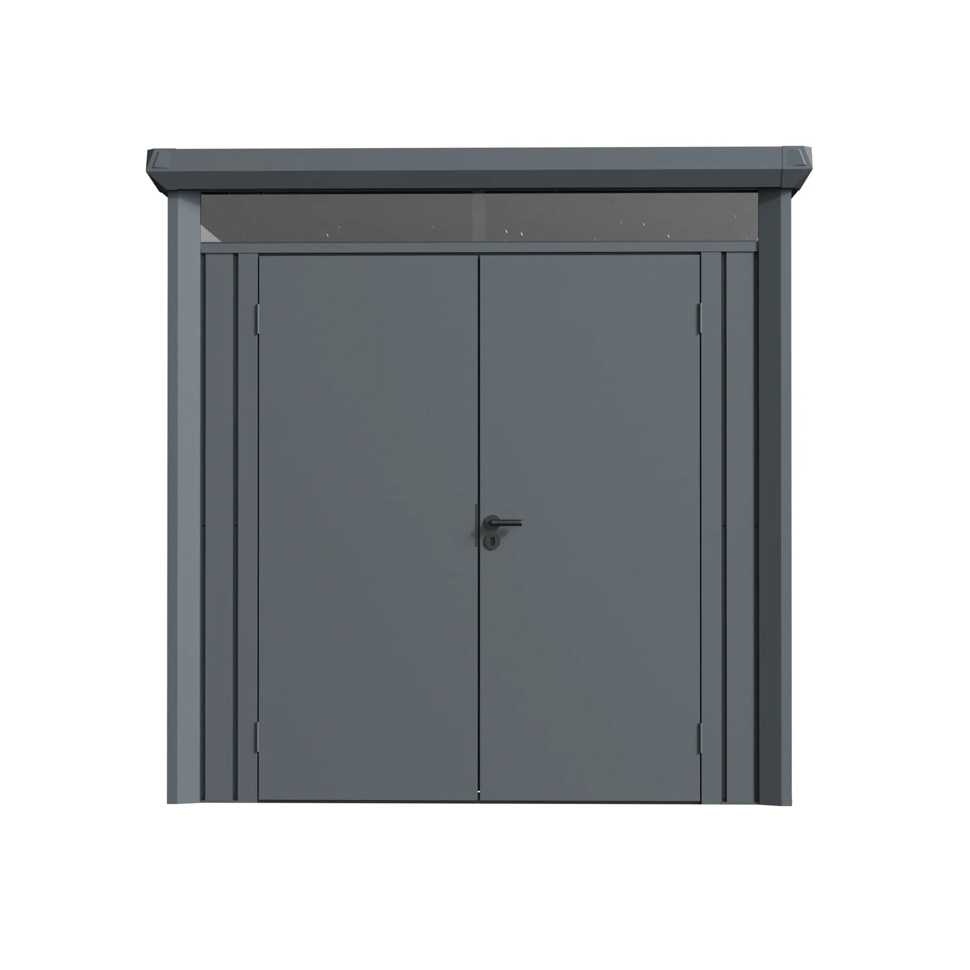 7 x 7 ft Flat Roof Metal Storage Shed | Vertex 5 7x7-ft-flat-roof-metal-storage-shed-vertex-product-5