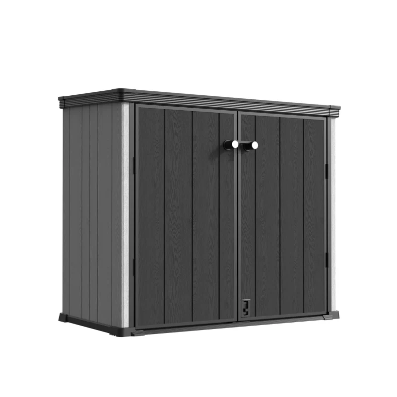 850 L Horizontal Resin Outdoor Storage Cabinet with Fixed Roof | KC2 5 850-l-horizontal-resin-outdoor-storage-cabinet-with-fixed-roof-kc2-product-1