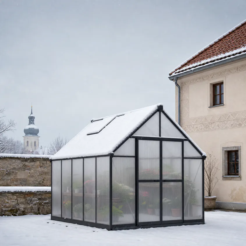 8x10-ft-aluminium-gable-roof-greenhouse-with-polycarbonate-panels-s-series-scene-4