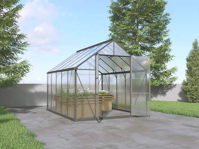 8x10-ft-aluminium-gable-roof-greenhouse-with-polycarbonate-panels-s-series-scene-8