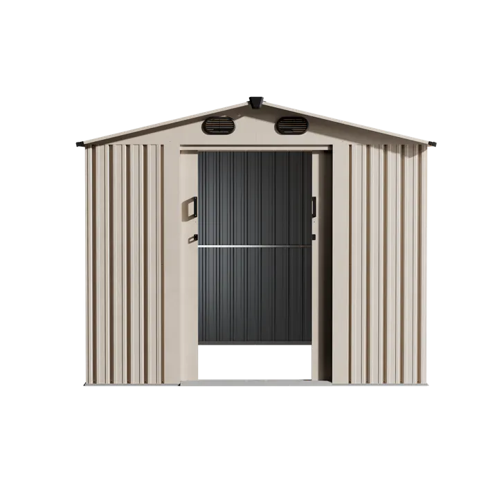 8 x 10 ft Gable Roof Metal Storage Shed | KS 1 8x10-ft-gable-roof-metal-storage-shed-ks-product-1