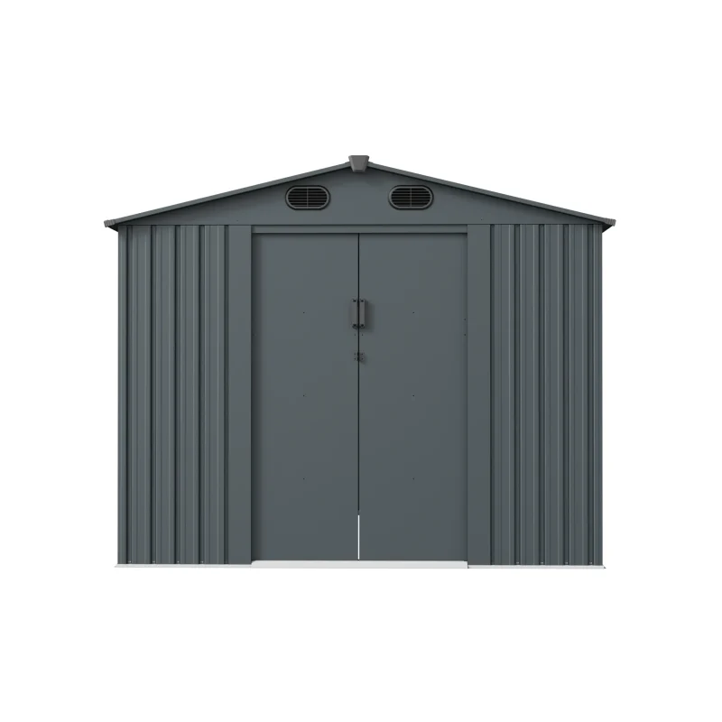 8 x 10 ft Gable Roof Metal Storage Shed | Linea 10 8x10-ft-gable-roof-metal-storage-shed-linea-product-1