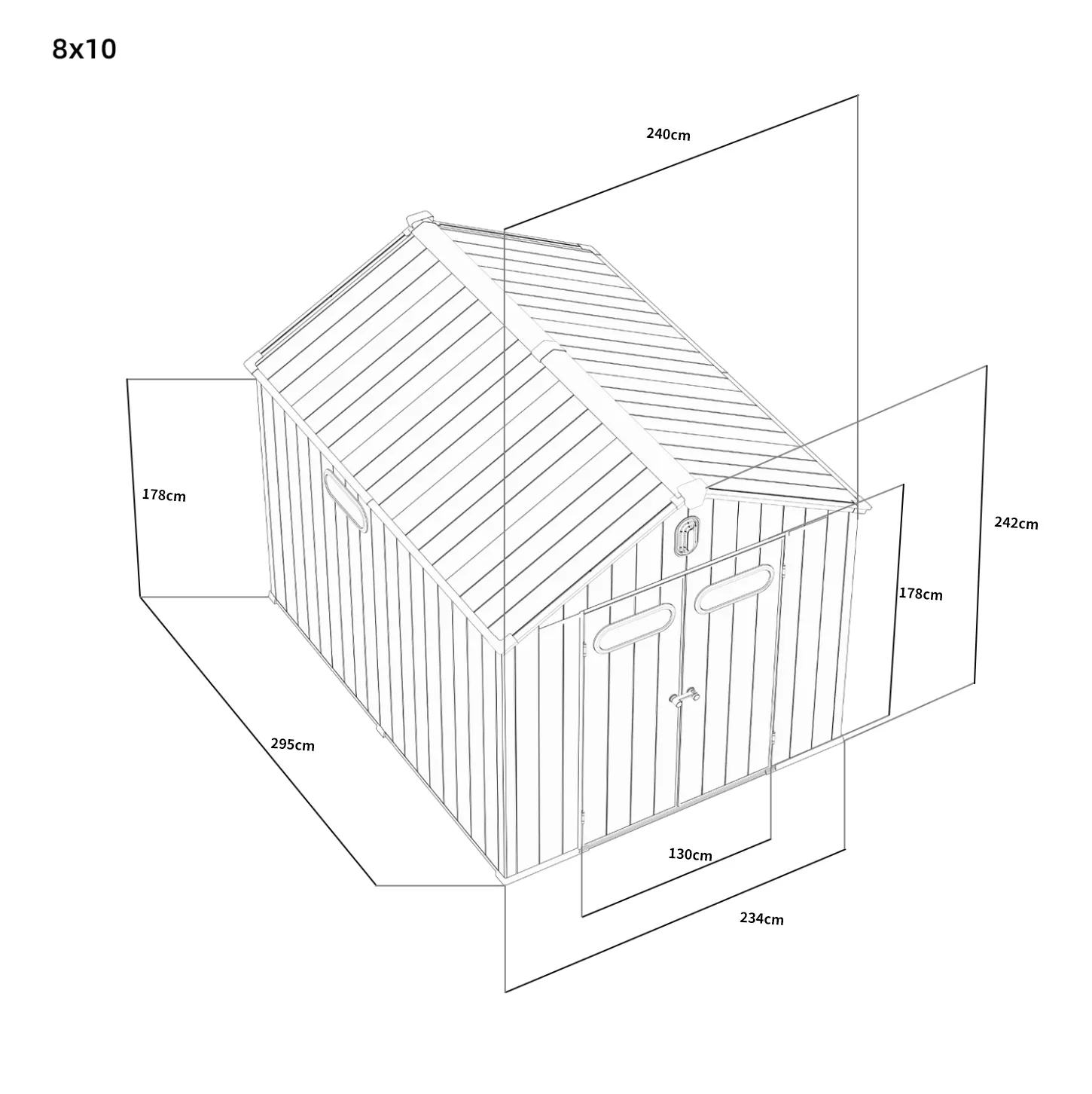 8x10-ft-gable-roof-resin-storage-shed-kc-linedrawing-3