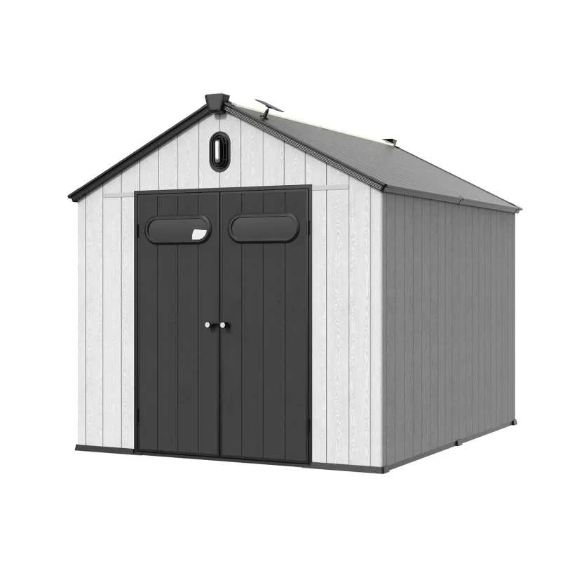 8 x 10 ft Gable Roof Resin Storage Shed | KC 11 8x10-ft-gable-roof-resin-storage-shed-kc-product-1