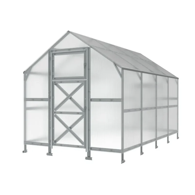 8 x 10.5 ft Steel Gable Roof Greenhouse 2 8x10.5-ft-steel-gable-roof-greenhouse-product-1