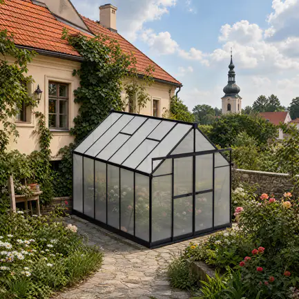 8x12-ft-aluminium-gable-roof-greenhouse-with-polycarbonate-panels-s-series-scene-3