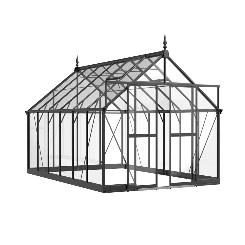 8 x 12 ft Aluminium Victorian Greenhouse with Glass Panels | S Series 10 8x12-ft-aluminium-victorian-greenhouse-with-glass-panels-s-series-product-1