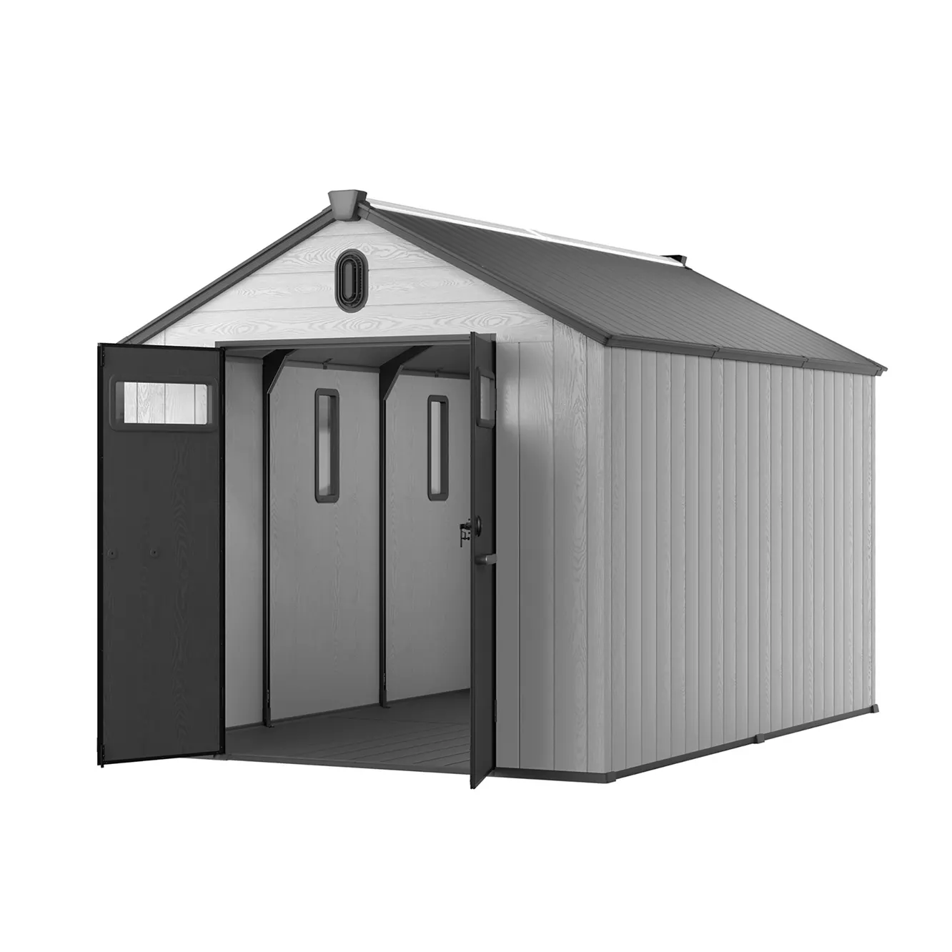 8 x 12 ft Gable Roof Resin Storage Shed | KC2 3 8x12-ft-gable-roof-resin-storage-shed-kc2-product-3