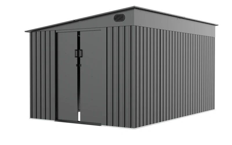 8 x 12 ft Side-Entry Metal Storage Shed | KS 3 8x12-ft-side-entry-metal-storage-shed-ks-product-1