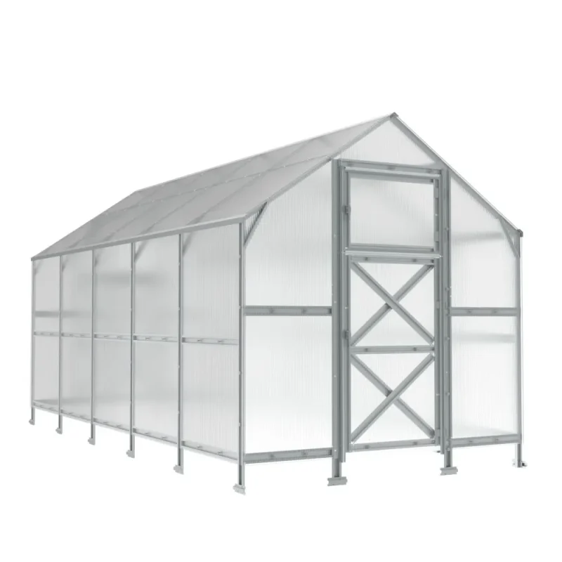 8 x 13.3 ft Steel Gable Roof Greenhouse 1 8x13.3-ft-steel-gable-roof-greenhouse-product