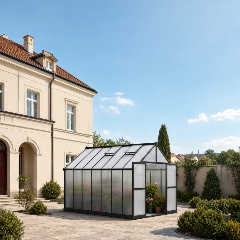 8x14-ft-aluminium-gable-roof-greenhouse-with-polycarbonate-panels-s-series-scene-1