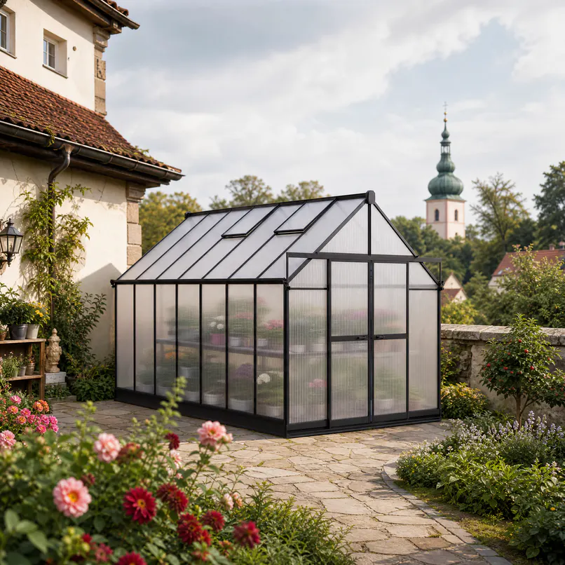 8x14-ft-aluminium-gable-roof-greenhouse-with-polycarbonate-panels-s-series-scene-2