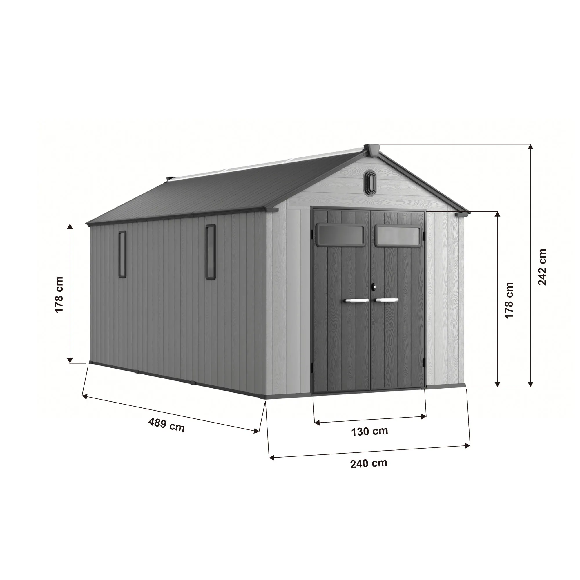 8x16-ft-gable-roof-resin-storage-shed-kc2-linedrawing-3