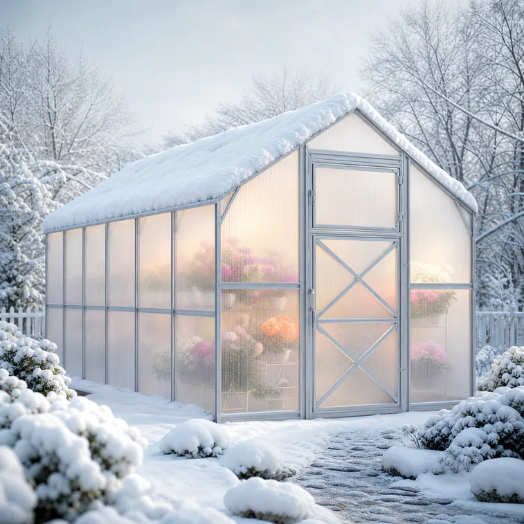 8x16-ft-steel-gable-roof-greenhouse-scene