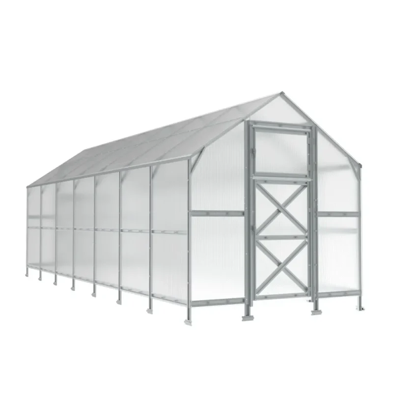 8 x 18.5 ft Steel Gable Roof Greenhouse 8 8x18.5-ft-steel-gable-roof-greenhouse-product