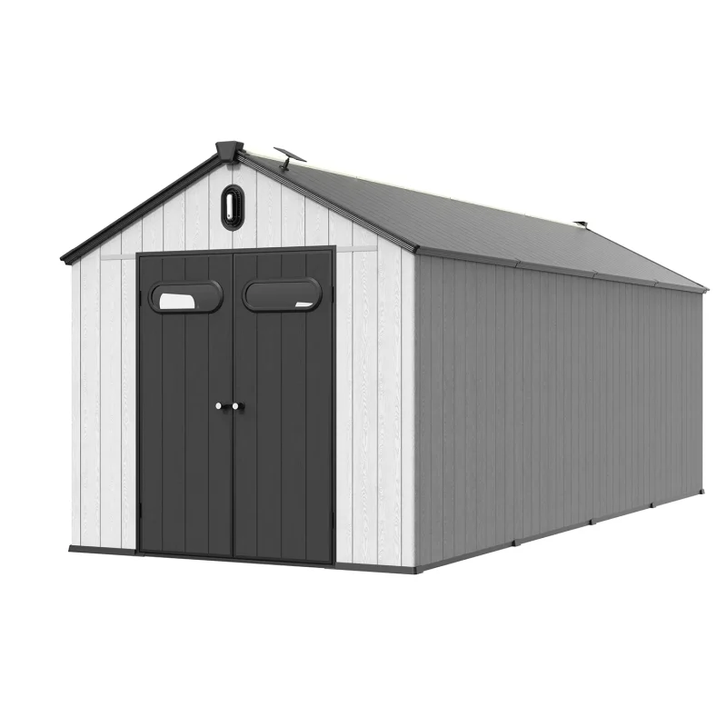 8 x 20 ft Gable Roof Resin Storage Shed | KC 3 8x20-ft-gable-roof-resin-storage-shed-kc-product-1