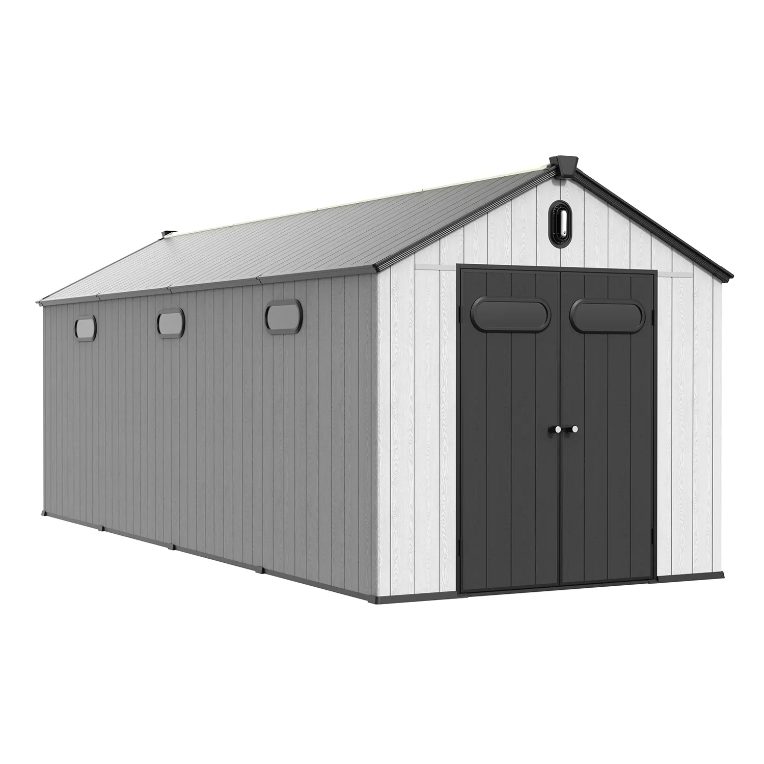 8 x 20 ft Gable Roof Resin Storage Shed | KC 2 8x20-ft-gable-roof-resin-storage-shed-kc-product-2