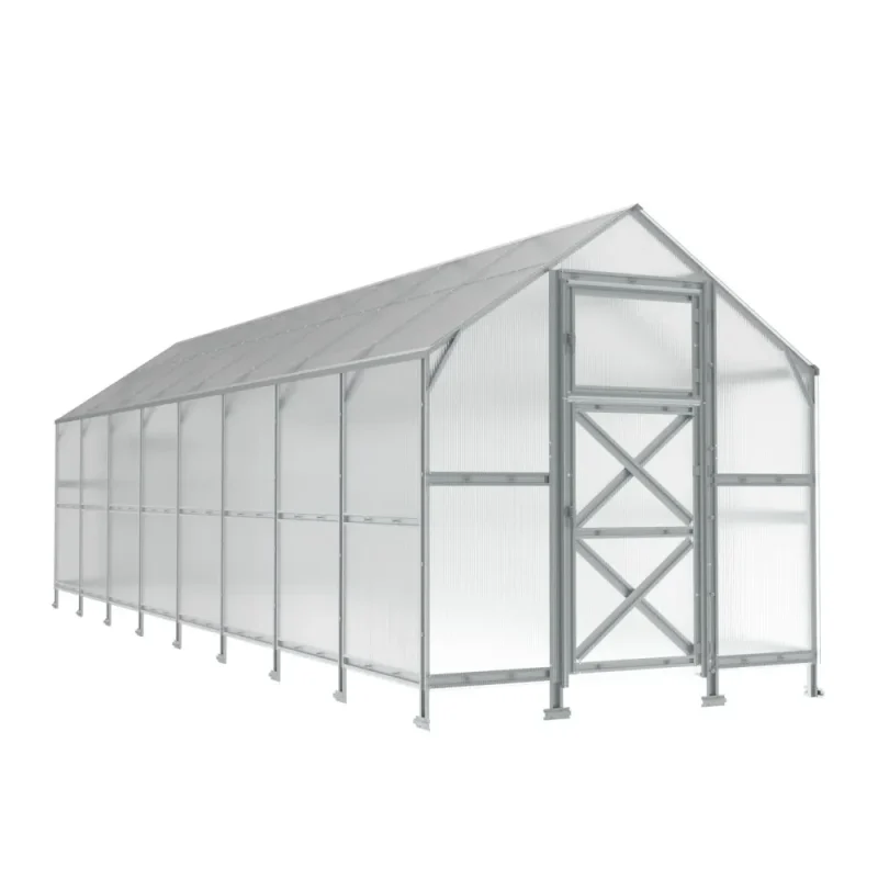 8 x 21.3 ft Steel Gable Roof Greenhouse 7 8x21.3-ft-steel-gable-roof-greenhouse-product