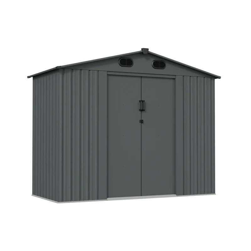 8 x 4 ft Gable Roof Metal Storage Shed | KS 12 8x4-ft-gable-roof-metal-storage-shed-ks-product-1