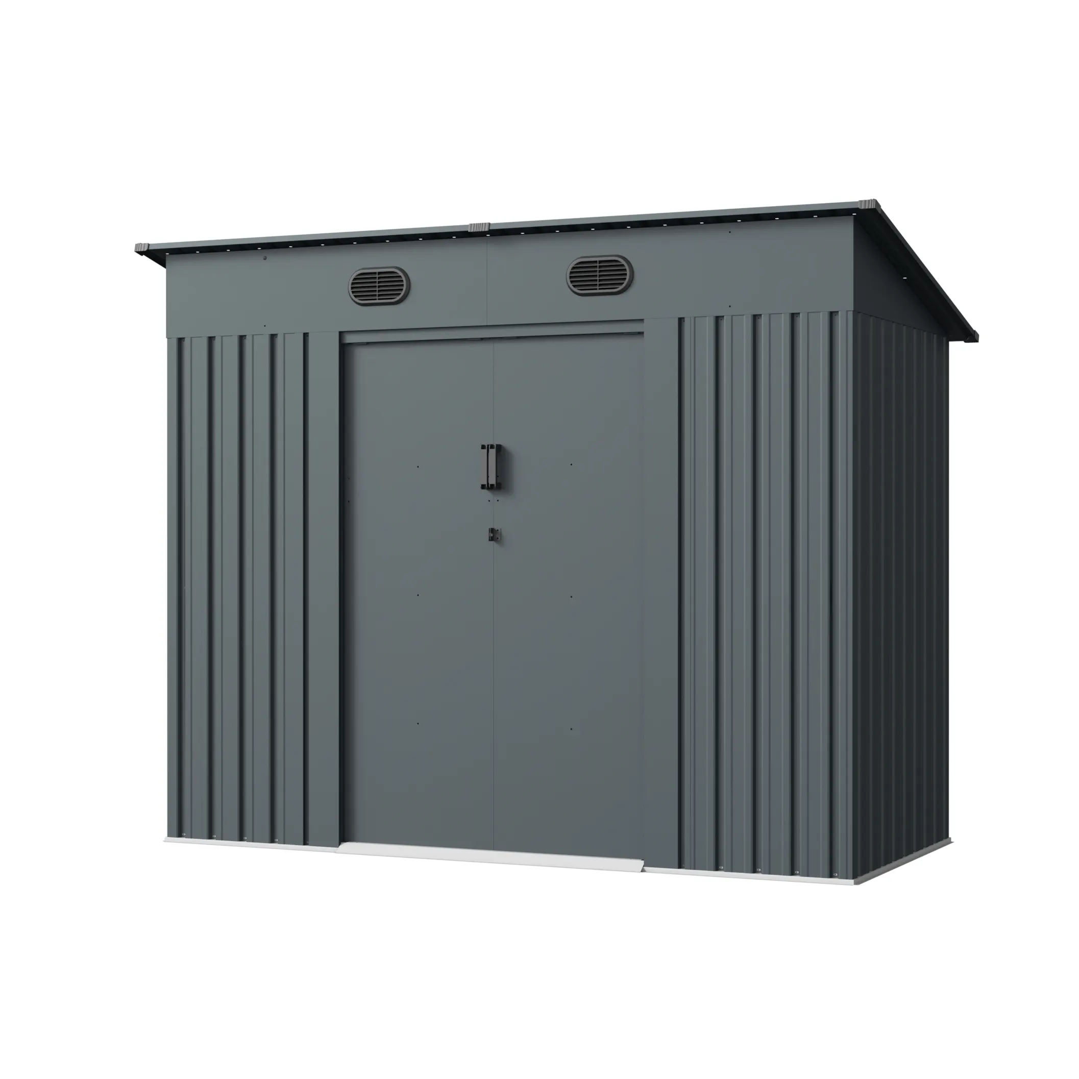 8 x 4 ft Pent Roof Metal Storage Shed | KS 1 8x4-ft-pent-roof-metal-storage-shed-ks-product-1
