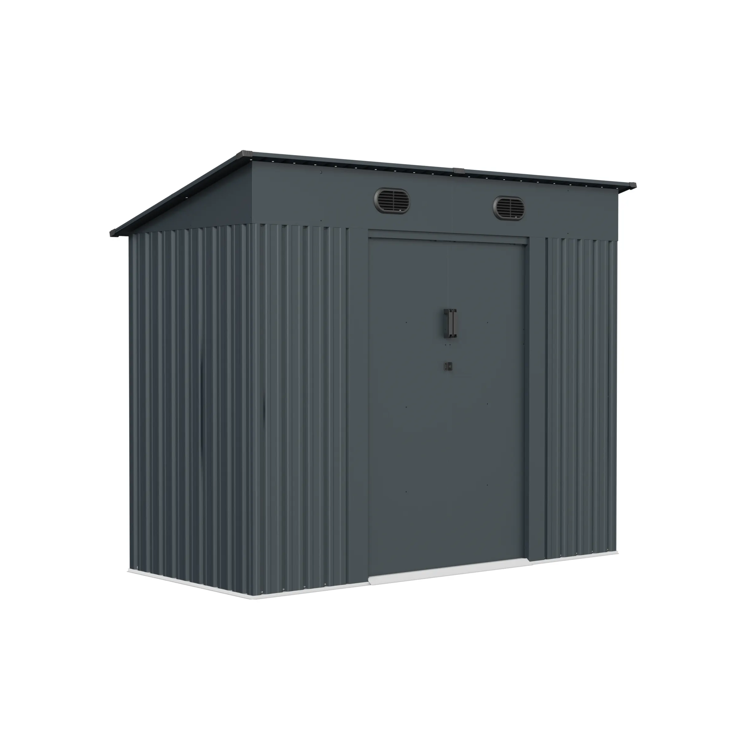 8 x 4 ft Pent Roof Metal Storage Shed | KS 3 8x4-ft-pent-roof-metal-storage-shed-ks-product-3