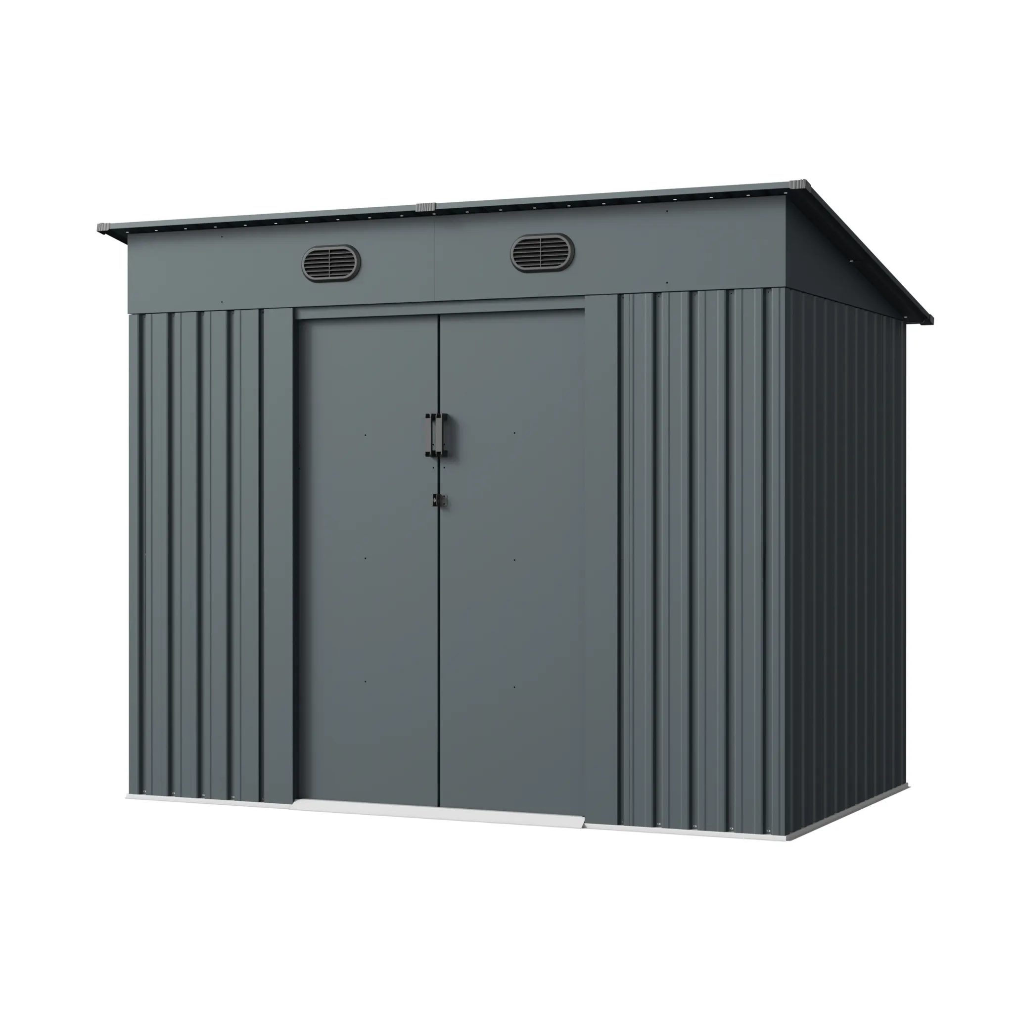 8 x 5 ft Pent Roof Metal Storage Shed | KS 3 8x5-ft-pent-roof-metal-storage-shed-ks-product-3
