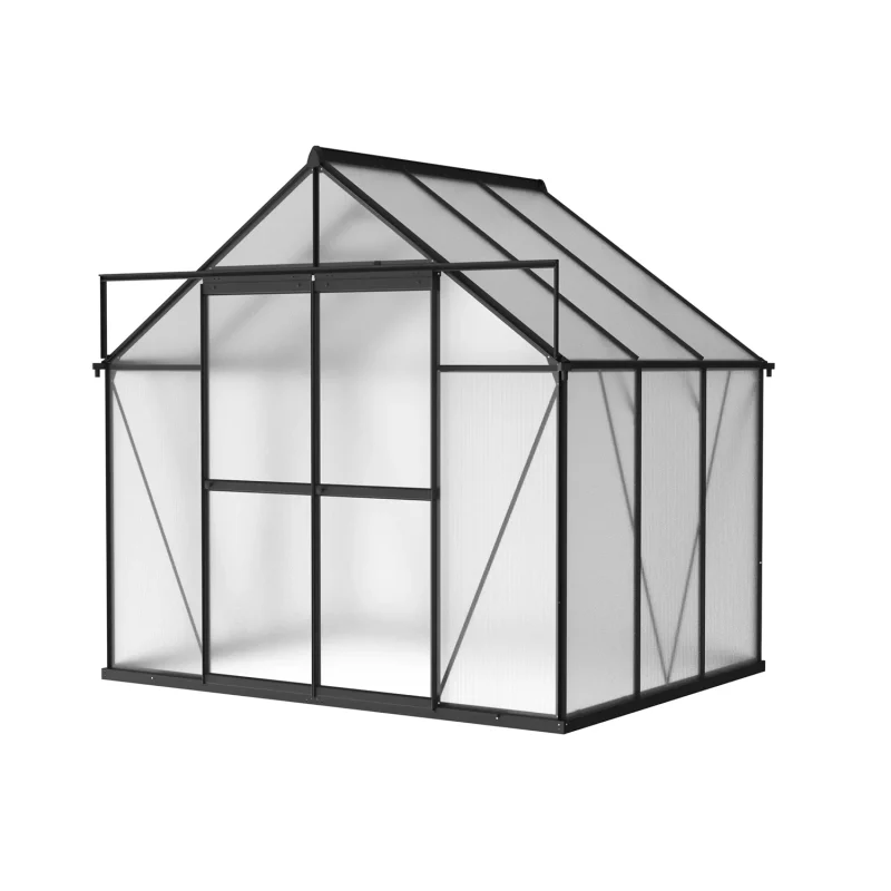 8 x 6 ft Aluminium Gable Roof Greenhouse | L Series 9 8x6-ft-aluminium-gable-roof-greenhouse-l-series-product-1