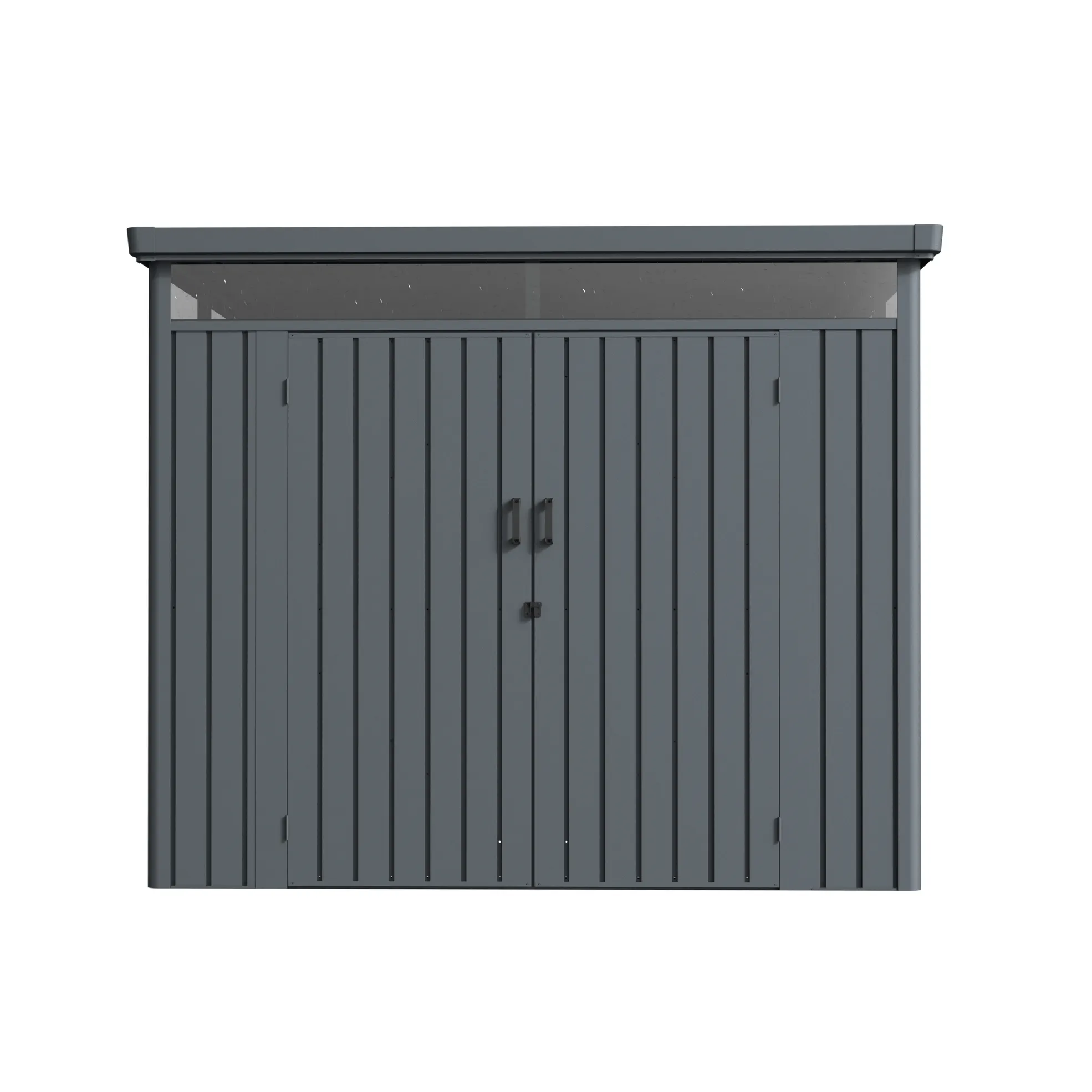 8 x 6 ft Flat Roof Metal Storage Shed | Forma 1 8x6-ft-flat-roof-metal-storage-shed-forma-product-1
