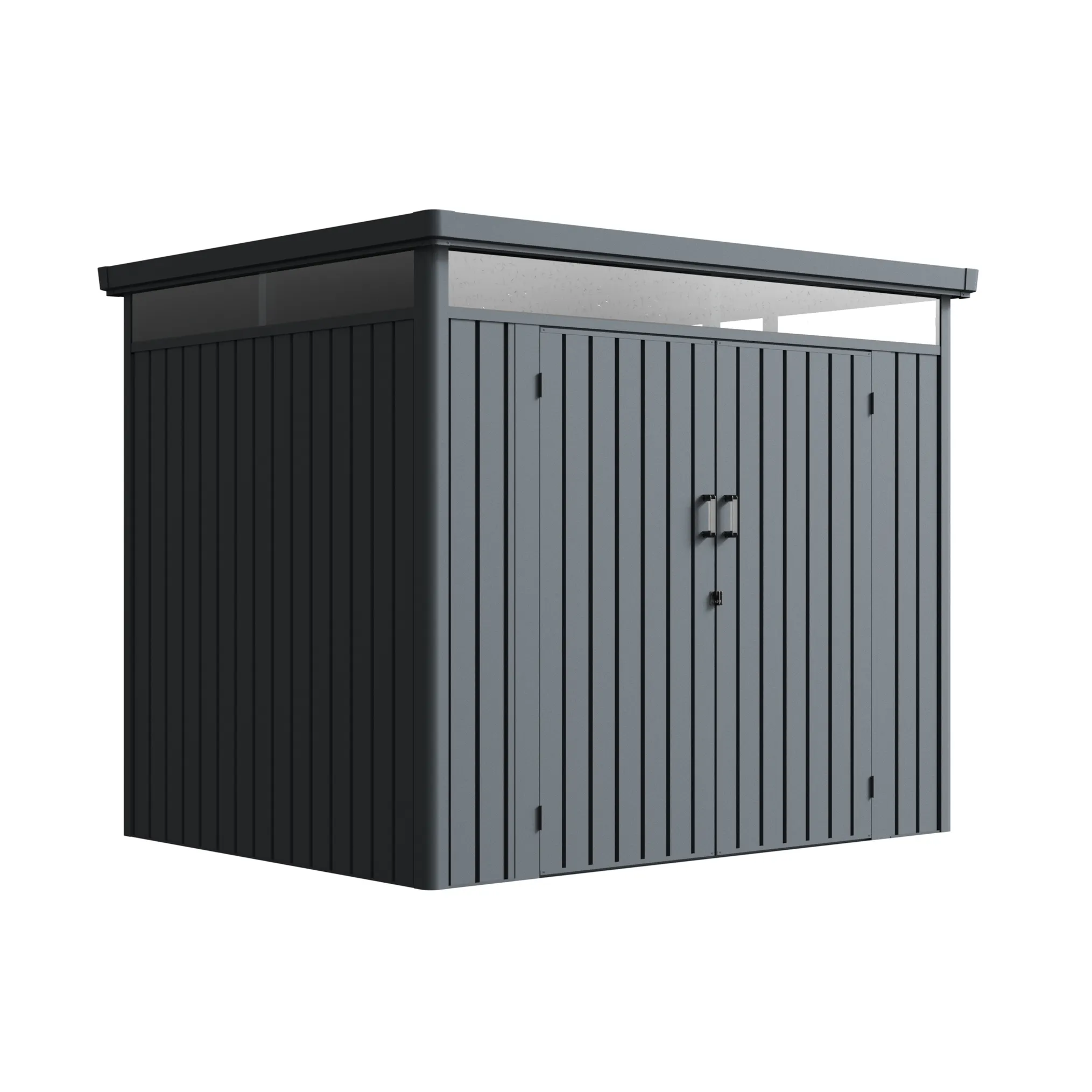8 x 6 ft Flat Roof Metal Storage Shed | Forma 2 8x6-ft-flat-roof-metal-storage-shed-forma-product-2