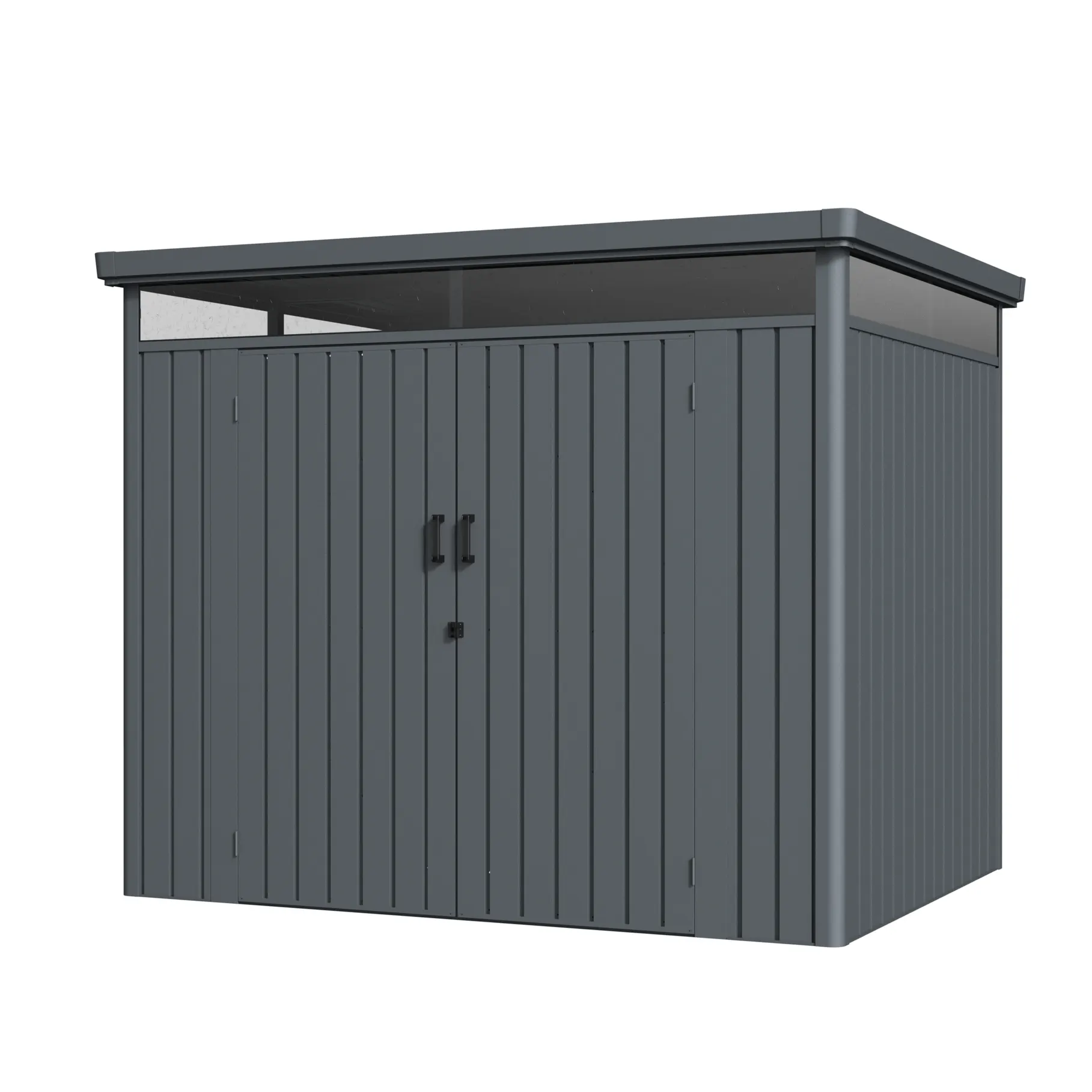 8 x 6 ft Flat Roof Metal Storage Shed | Forma 3 8x6-ft-flat-roof-metal-storage-shed-forma-product-3