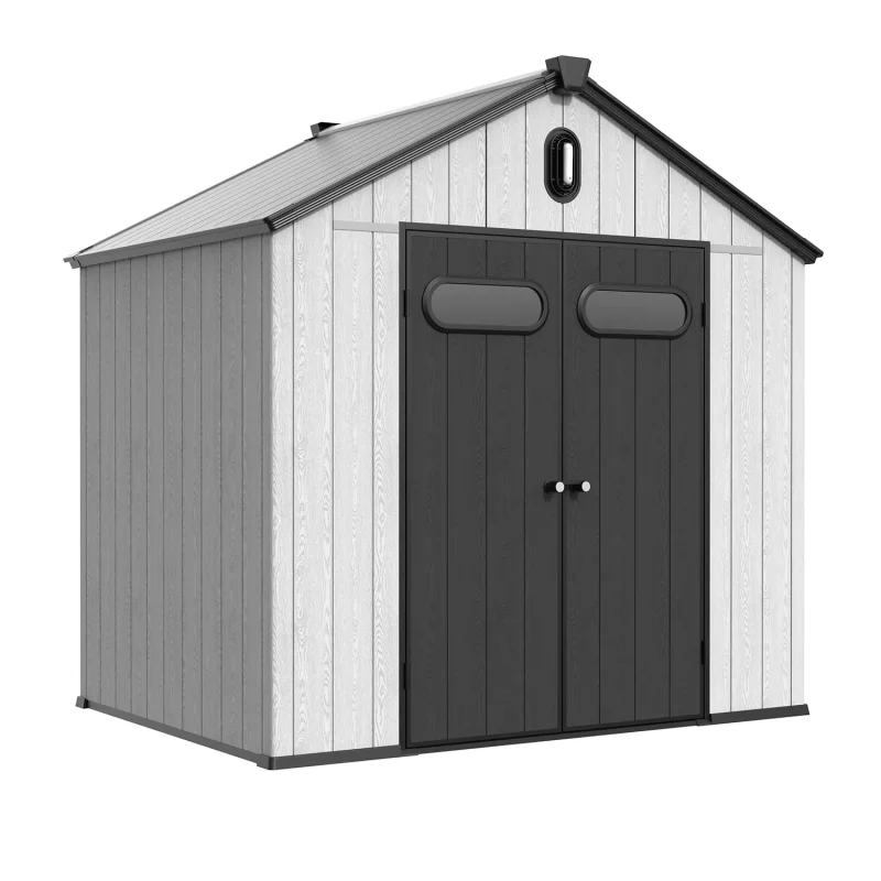 8 x 6 ft Gable Roof Resin Storage Shed | KC 11 8x6-ft-gable-roof-resin-storage-shed-kc-product-1