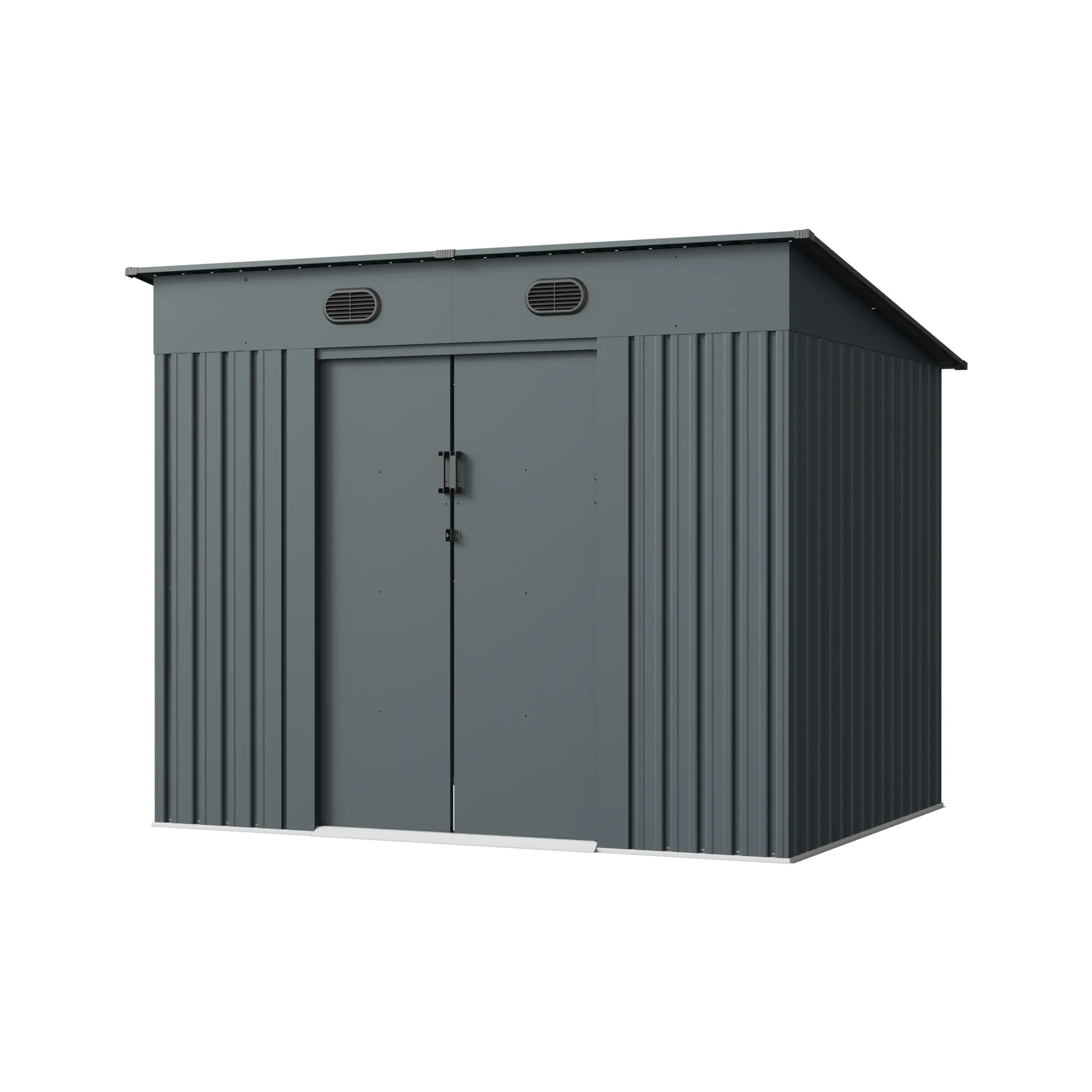8 x 6 ft Pent Roof Metal Storage Shed | KS 1 8x6-ft-pent-roof-metal-storage-shed-ks-product-1