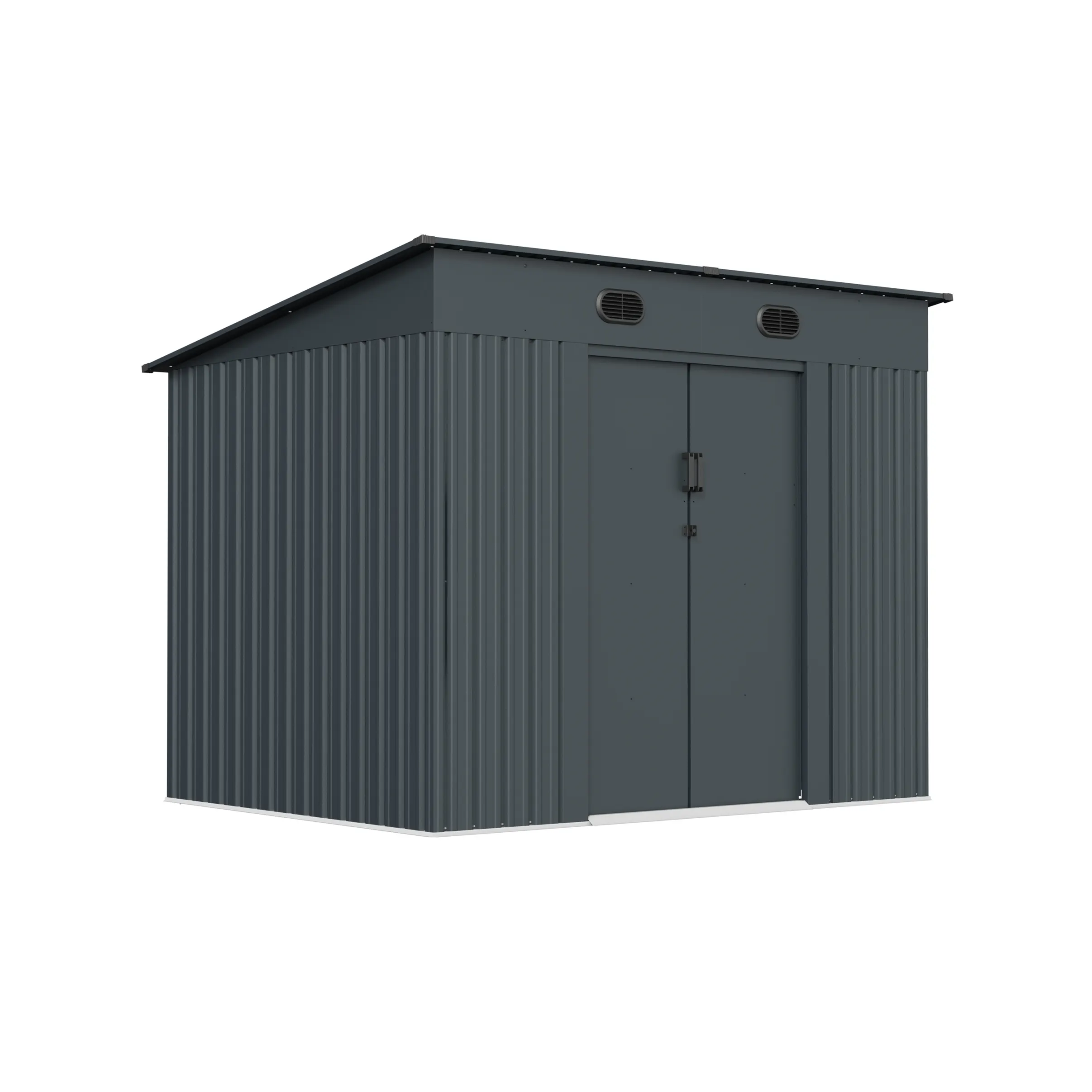 8 x 6 ft Pent Roof Metal Storage Shed | KS 4 8x6-ft-pent-roof-metal-storage-shed-ks-product-4