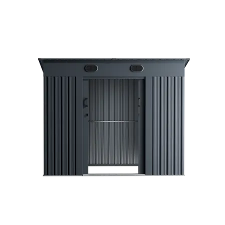 8 x 6 ft Pent Roof Metal Storage Shed | KS 6 8x6-ft-pent-roof-metal-storage-shed-ks-product-6