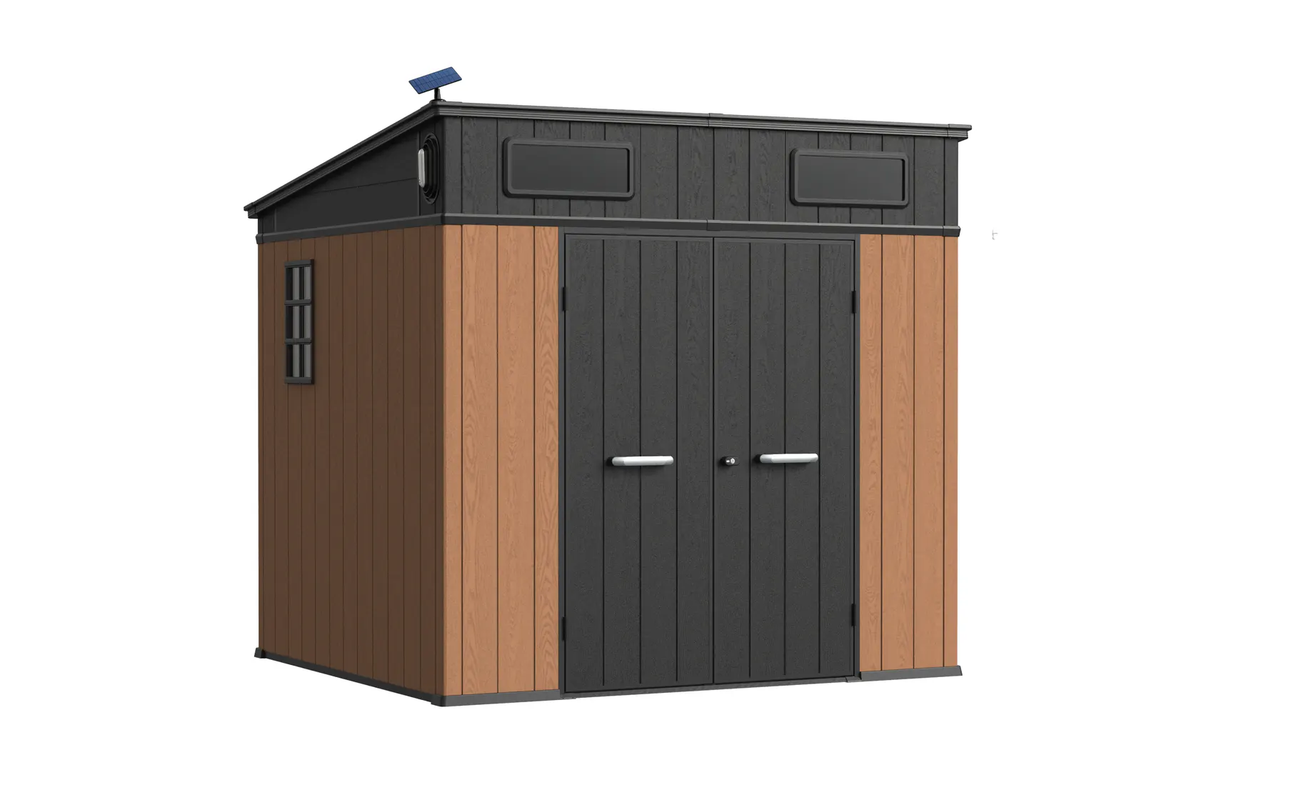 8 x 7 ft Pent Roof Resin Storage Shed | KC2 Pro 10 8x7-ft-pent-roof-resin-storage-shed-kc2-pro-product-10