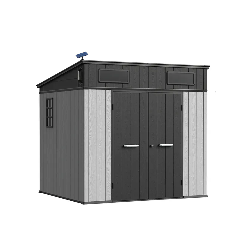 8 x 7 ft Pent Roof Resin Storage Shed | KC2 Pro 3 8x7-ft-pent-roof-resin-storage-shed-kc2-pro-product-3