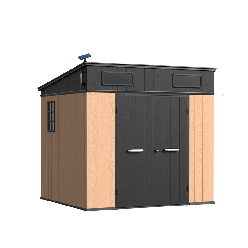 8 x 7 ft Pent Roof Resin Storage Shed | KC2 Pro 4 8x7-ft-pent-roof-resin-storage-shed-kc2-pro-product-4