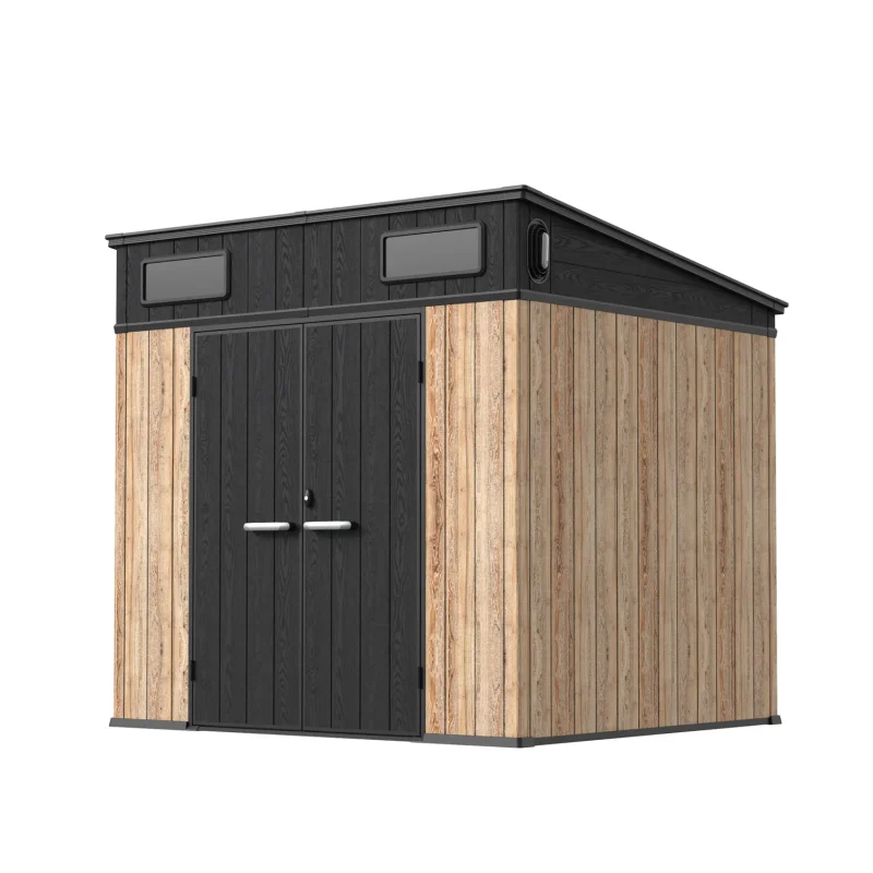 8 x 7 ft Pent Roof Resin Storage Shed | KC2 12 8x7-ft-pent-roof-resin-storage-shed-kc2-product-1