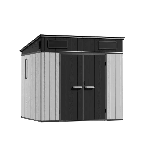 8 x 7 ft Pent Roof Resin Storage Shed | KC2 7 8x7-ft-pent-roof-resin-storage-shed-kc2-product-7
